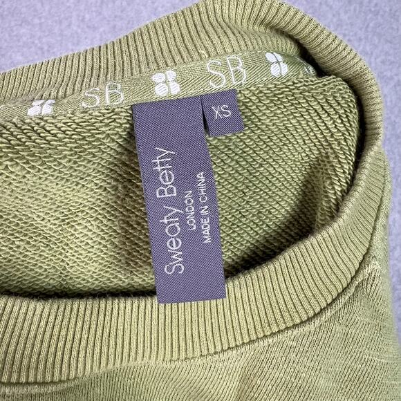 Sweaty Betty Green Essentials Sweatshirt Size XS - Picture 7 of 8
